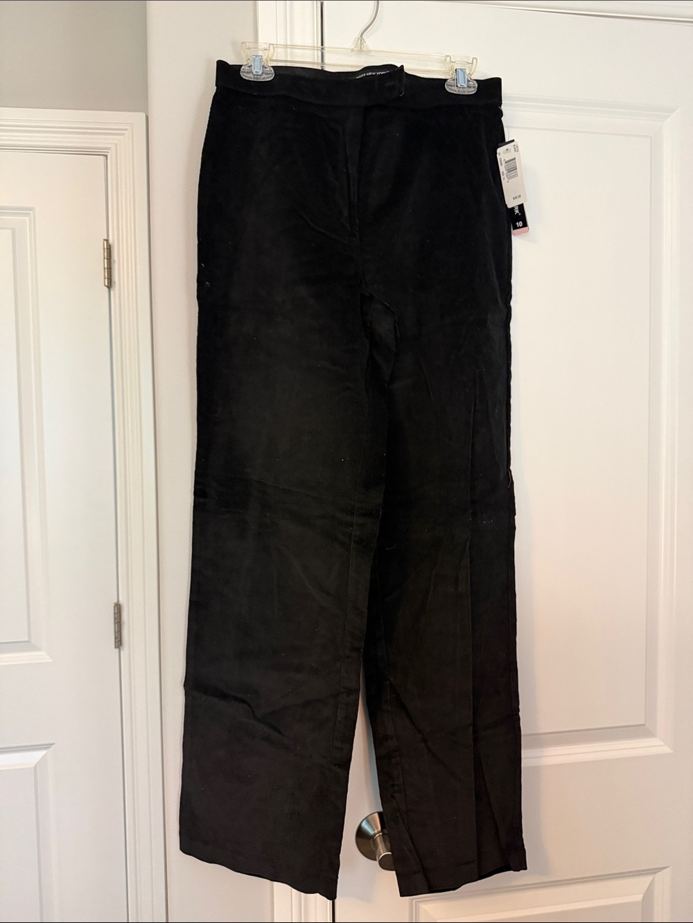 Briggs New York Black Corduroy Straight-Leg Pants